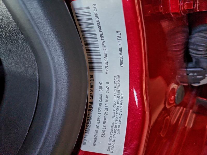 2017 MASERATI GHIBLI S #3298046133