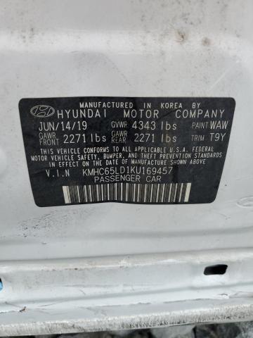 2019 HYUNDAI IONIQ - KMHC65LD1KU169457