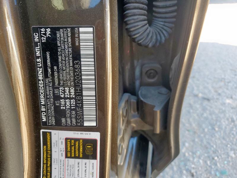 2017 MERCEDES-BENZ C 300 4MAT #3284628340