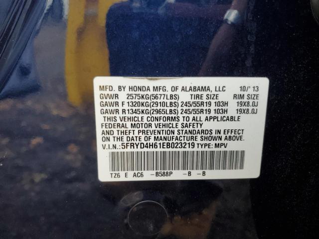 2014 ACURA MDX TECHNO - 5FRYD4H61EB023219