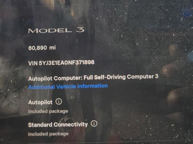 2022 TESLA MODEL 3 #3291324179