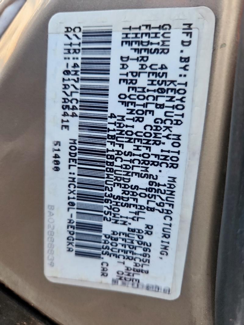 1998 TOYOTA AVALON XL #3284895934