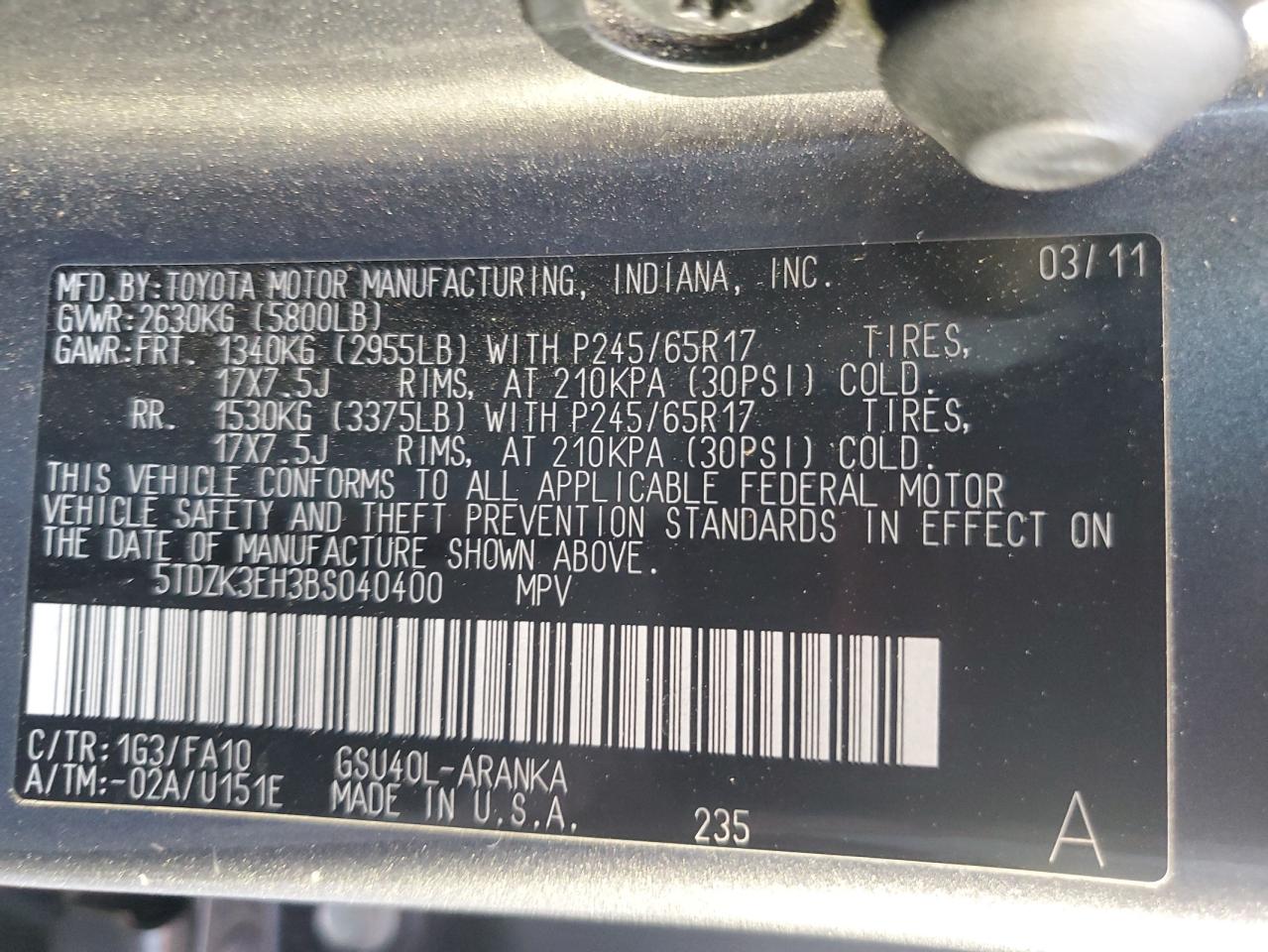 TOYOTA HIGHLANDER BASE