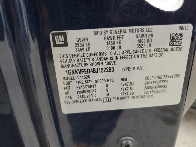 2011 CHEVROLET TRAVERSE L #3292295274