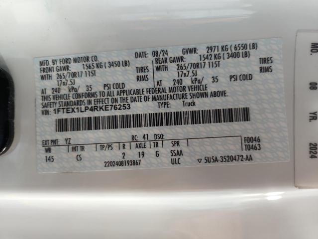 2024 FORD F150 XL #3310444304