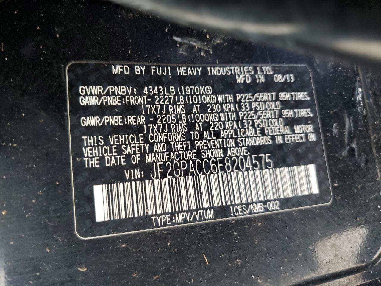 SUBARU XV 2.0 PREMIUM