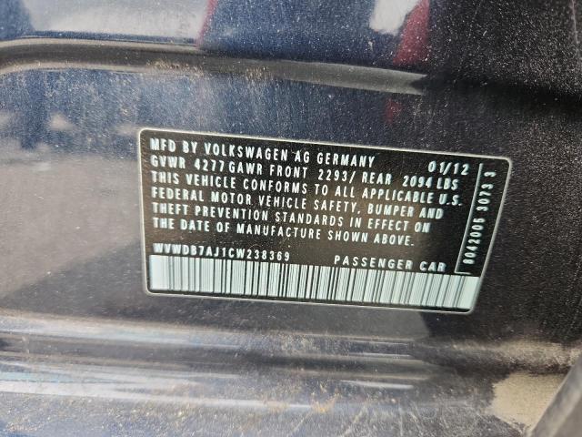 2012 VOLKSWAGEN GOLF - WVWDB7AJ1CW238369