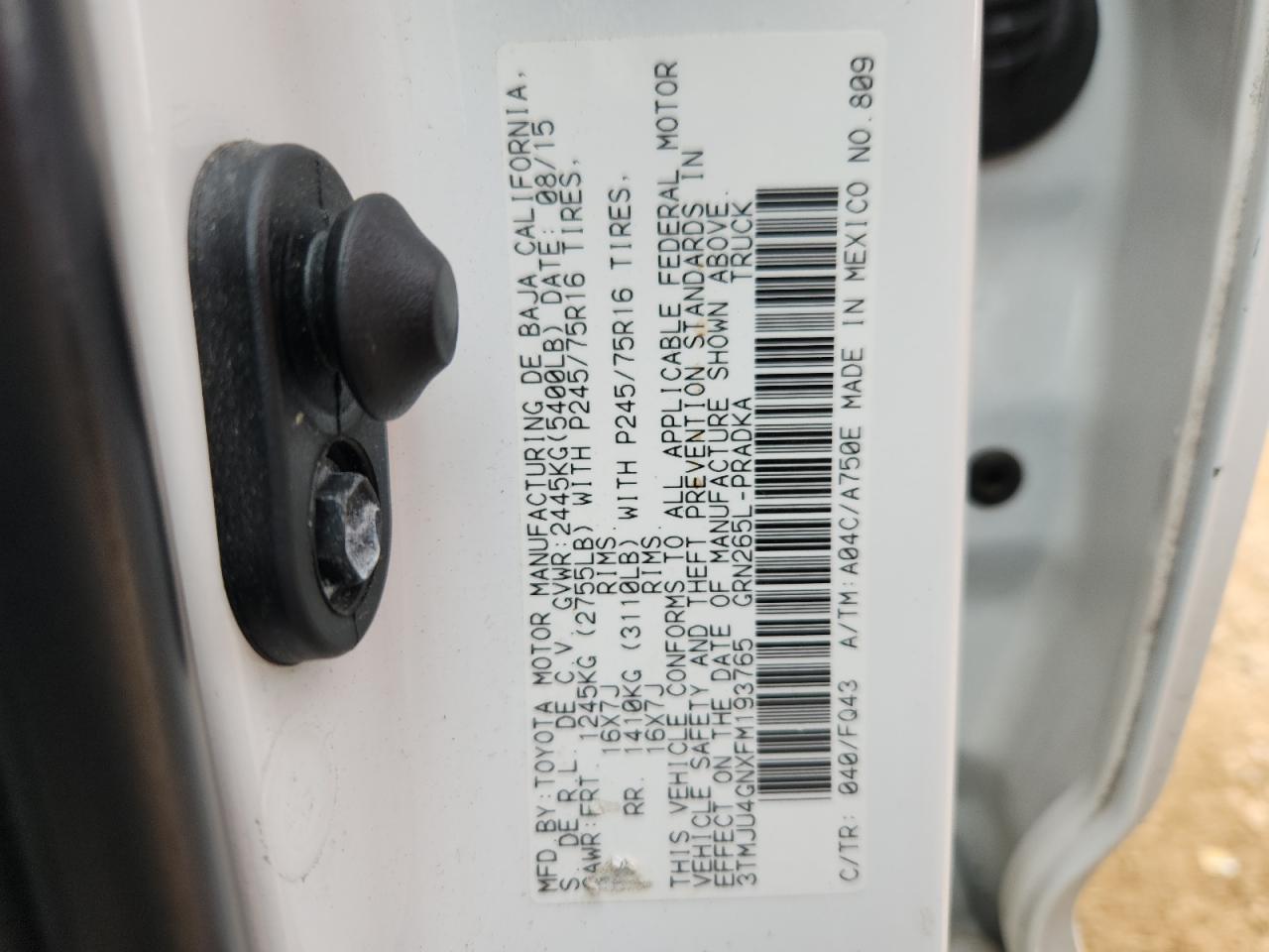 TOYOTA TACOMA DOUBLE CAB PRERUNNER