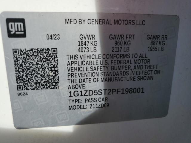 2023 CHEVROLET MALIBU LT - 1G1ZD5ST2PF198001