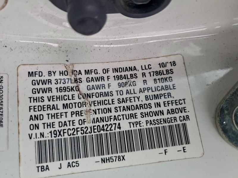 2018 HONDA CIVIC LX #3297873842