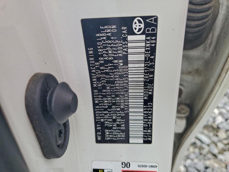 2018 TOYOTA COROLLA L #3301829419