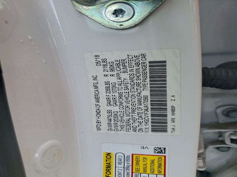 2018 HONDA ACCORD SPO #3304661906