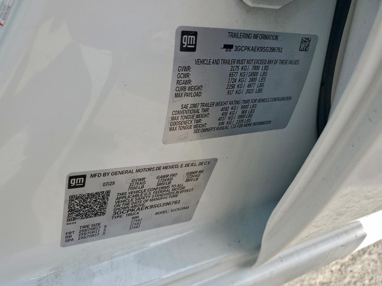 Lot #3303657929 2025 CHEVROLET SILVERADO