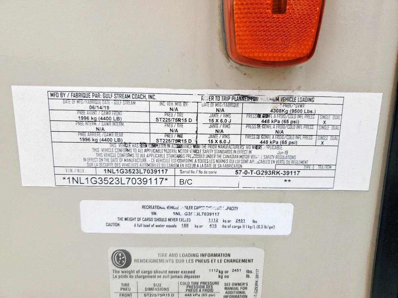 Lot #3292435563 2020 KINGSPORT 269BH