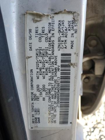 1998 TOYOTA 4RUNNER SR #3302682009