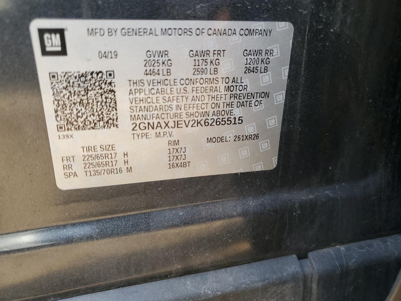 CHEVROLET EQUINOX LT