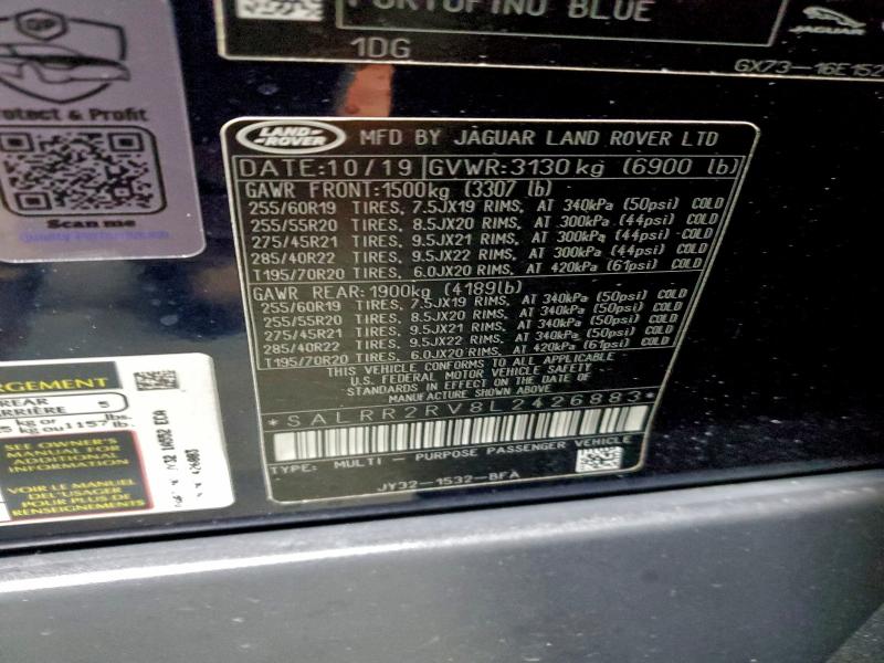 2020 LAND ROVER DISCOVERY #3294538626