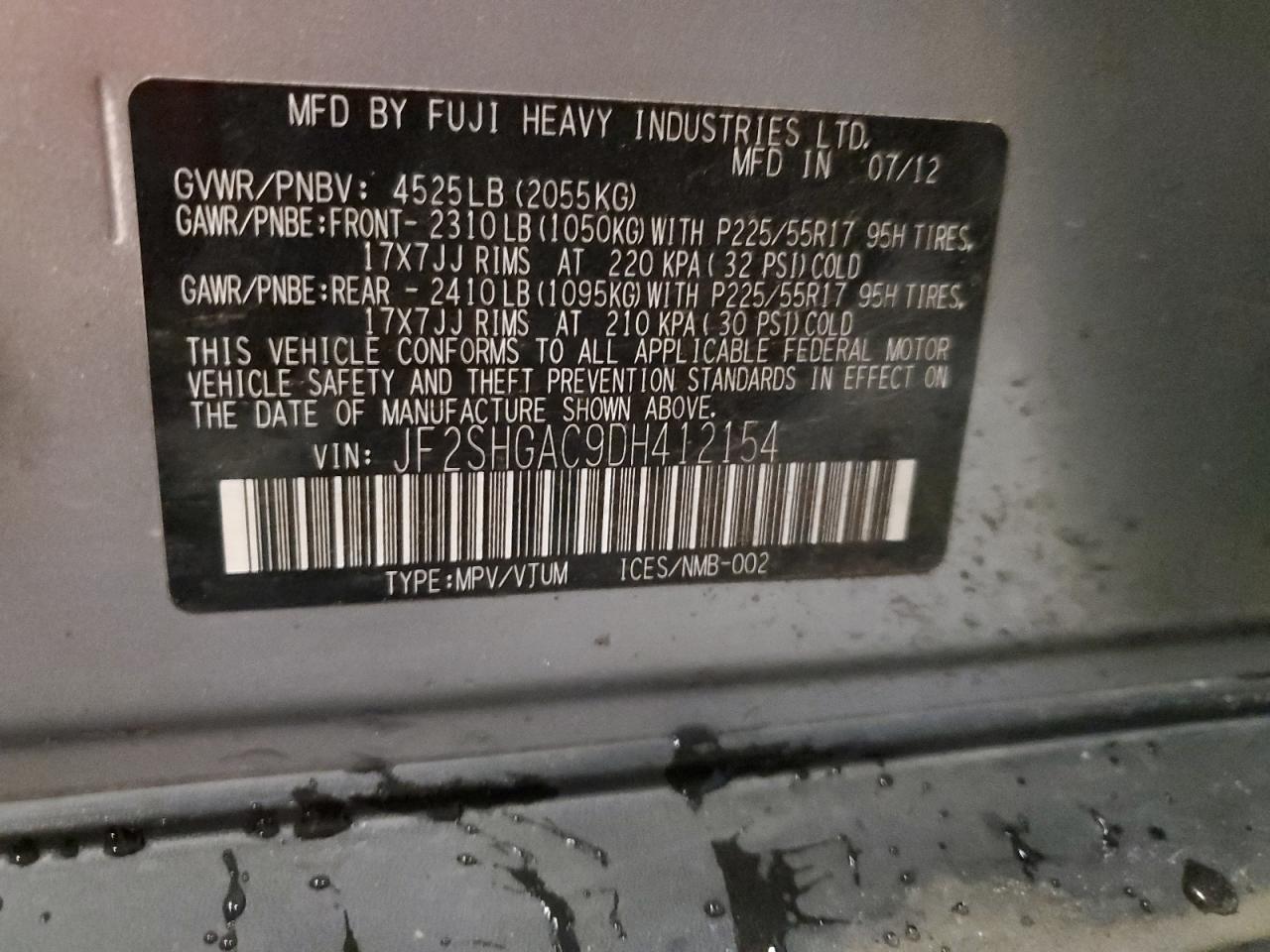 SUBARU FORESTER 2.5X