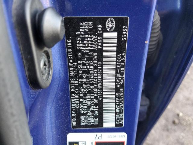 2015 TOYOTA CAMRY LE #3292508700