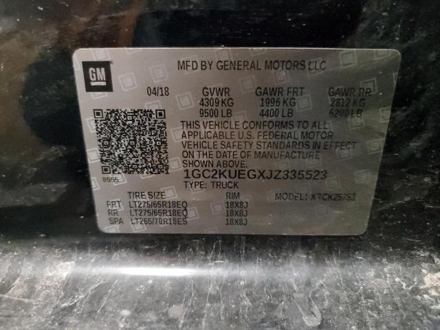 2018 CHEVROLET SILVERADO #3303632935