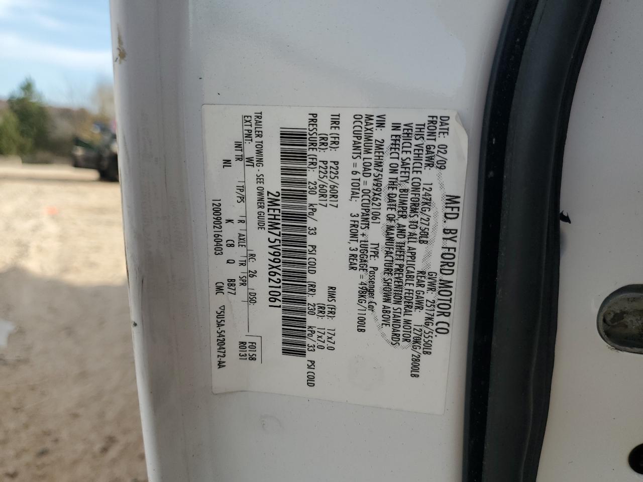 Lot #3297883791 2009 MERCURY GRAND MARQ