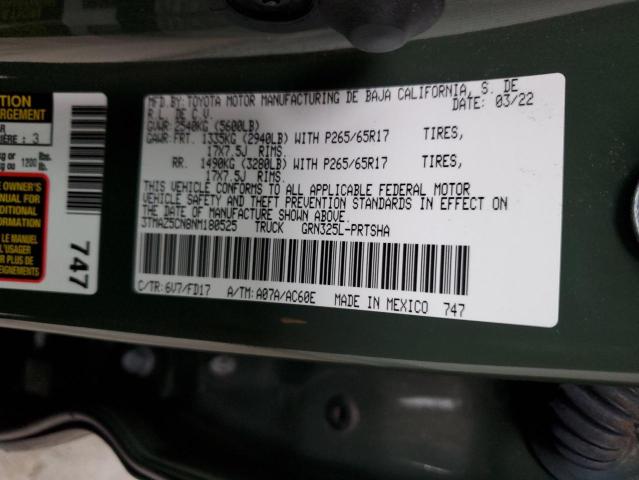 2022 TOYOTA TACOMA DOU #3291431147