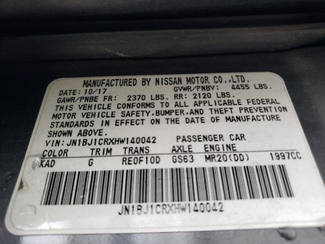 2017 NISSAN ROGUE SPOR #3301796340