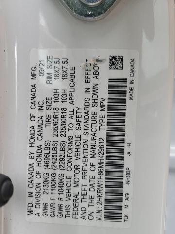 2021 HONDA CR-V EXL #3296915820