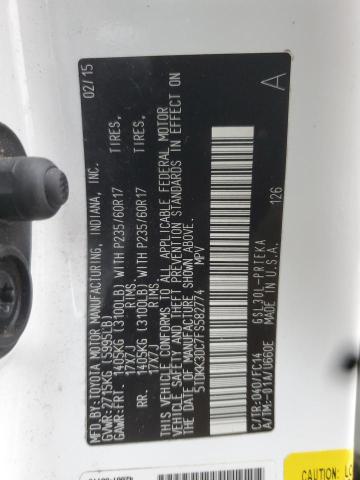 2015 TOYOTA SIENNA LE #3293454433