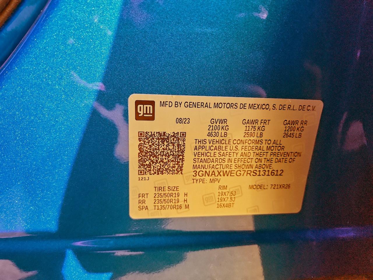 CHEVROLET EQUINOX RS