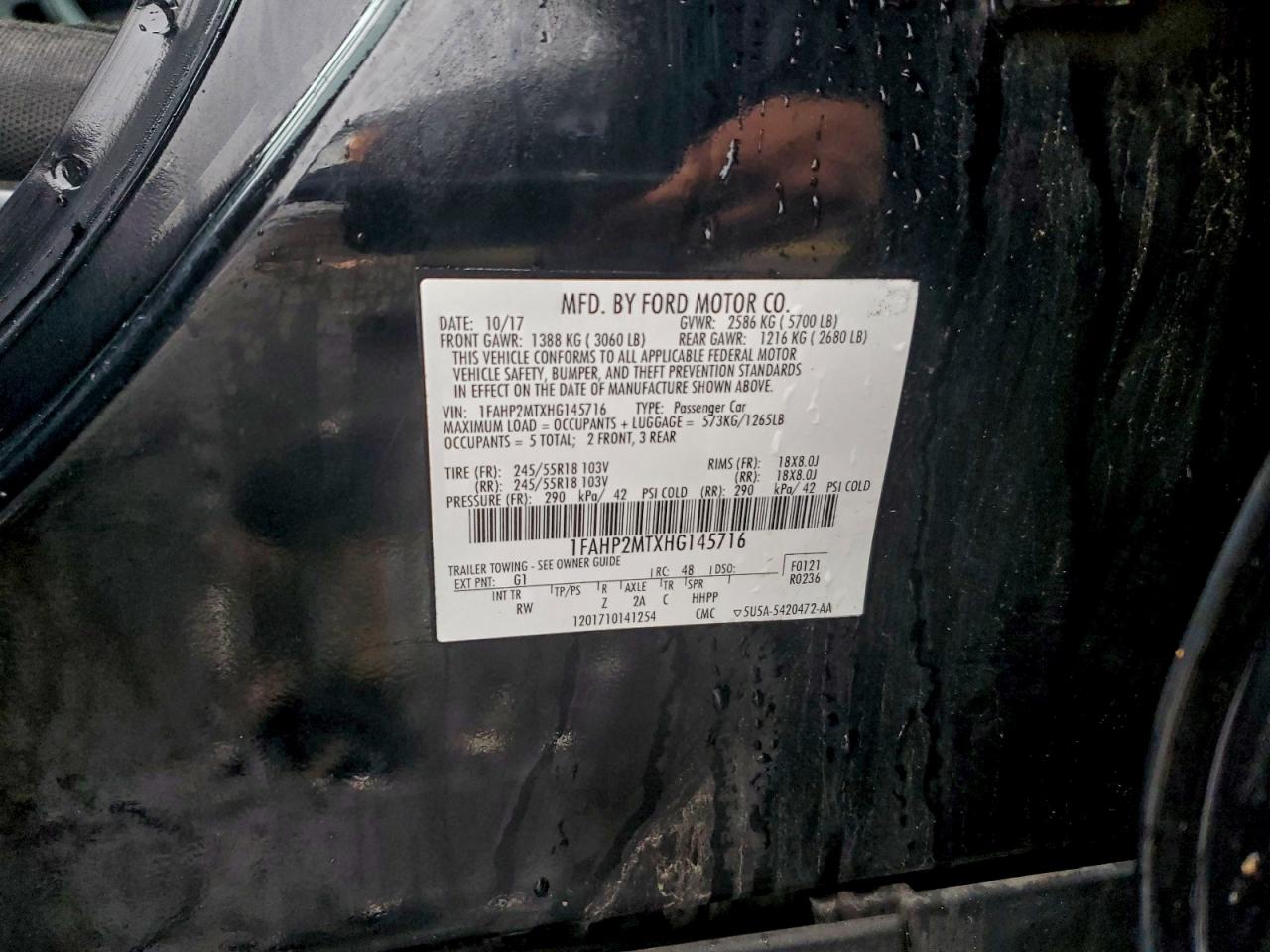 FORD TAURUS POLICE INTERCEPTOR