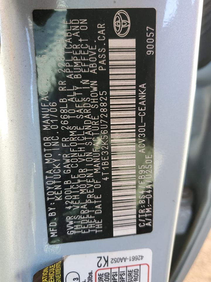 Lot #3284873028 2006 TOYOTA CAMRY LE