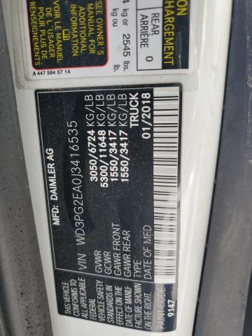 2018 MERCEDES-BENZ METRIS #3297777850