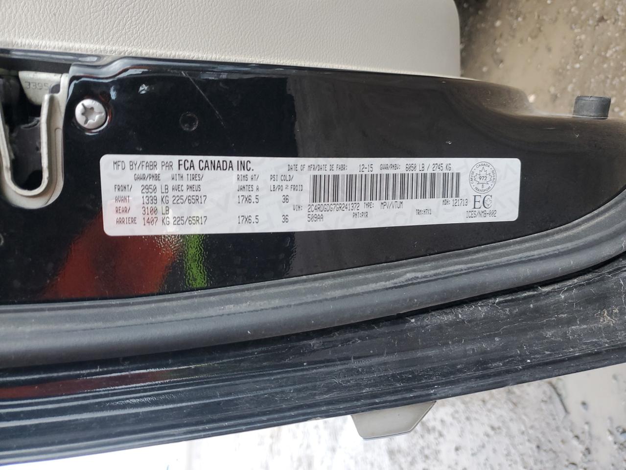 DODGE GRAND CARAVAN CREW