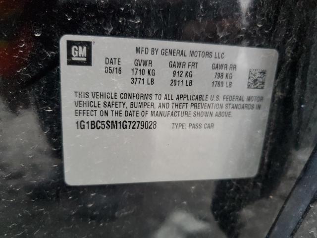 2016 CHEVROLET CRUZE LS #3296337405