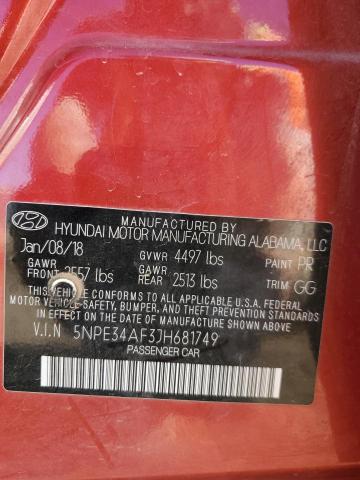 2018 HYUNDAI SONATA SPO #3298254046