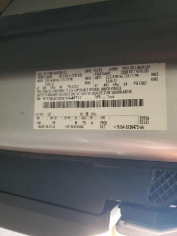 2015 FORD TRANSIT T- #3291181970