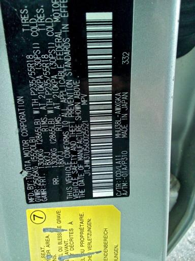 2006 LEXUS RX 400 #3296263438