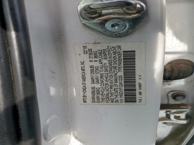 2018 HONDA ACCORD LX #3296941821