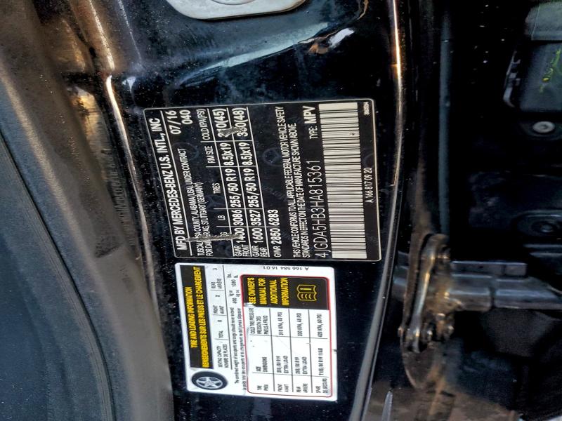 2017 MERCEDES-BENZ GLE 350 4M #3302647070