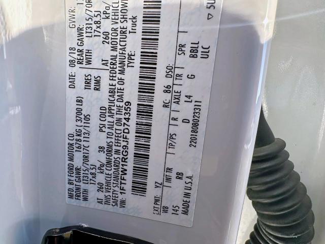 2018 FORD F150 RAPTO #3290185237