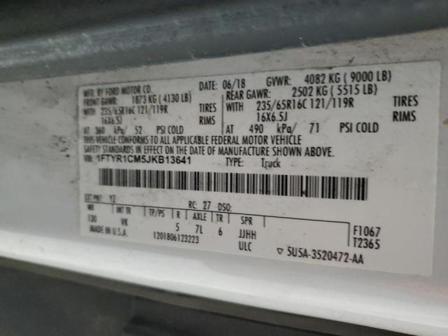 2018 FORD TRANSIT #3284640324