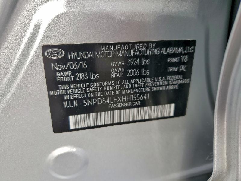 2017 HYUNDAI ELANTRA SE #3297957805