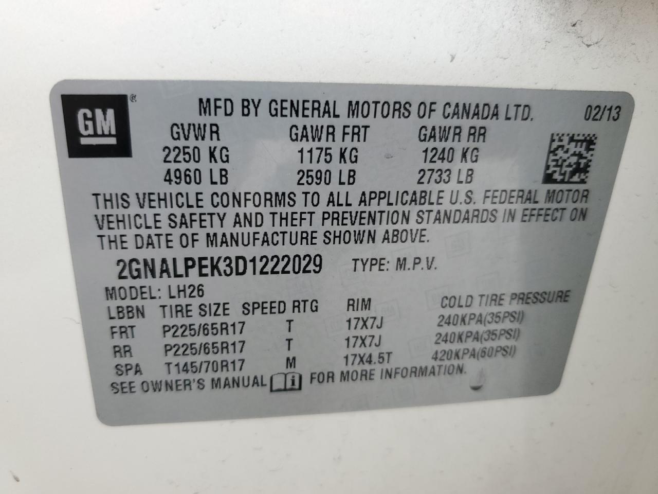 CHEVROLET EQUINOX LT