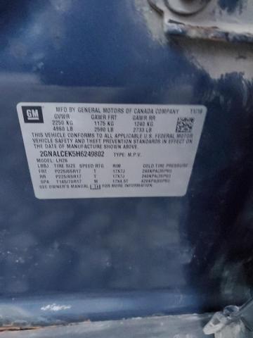 2017 CHEVROLET EQUINOX LT #3290276277