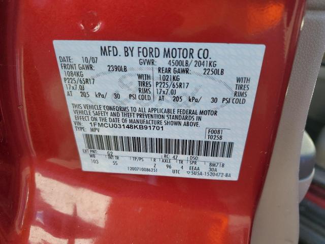 2008 FORD ESCAPE XLT #3296314449