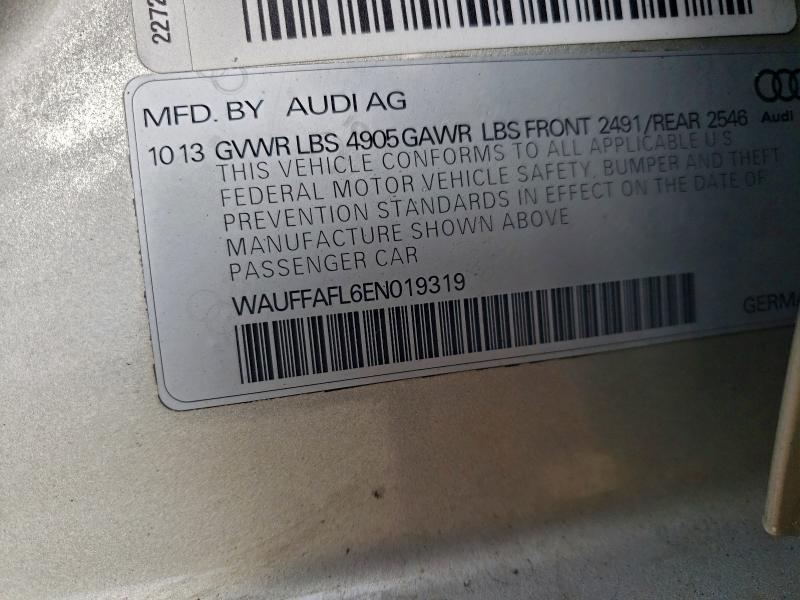 2014 AUDI A4 PREMIUM #3301748421