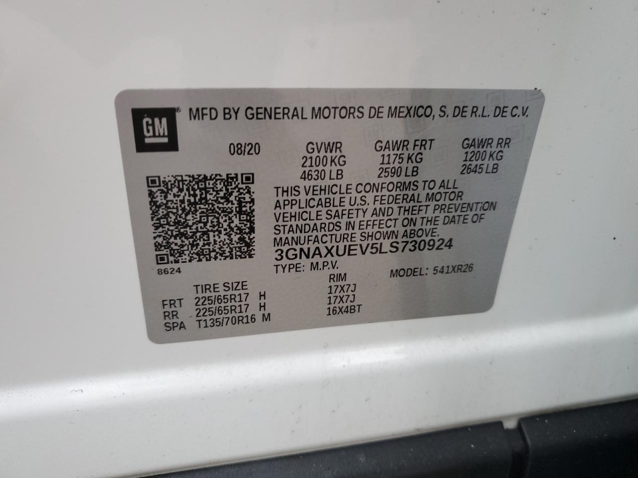 CHEVROLET EQUINOX LT