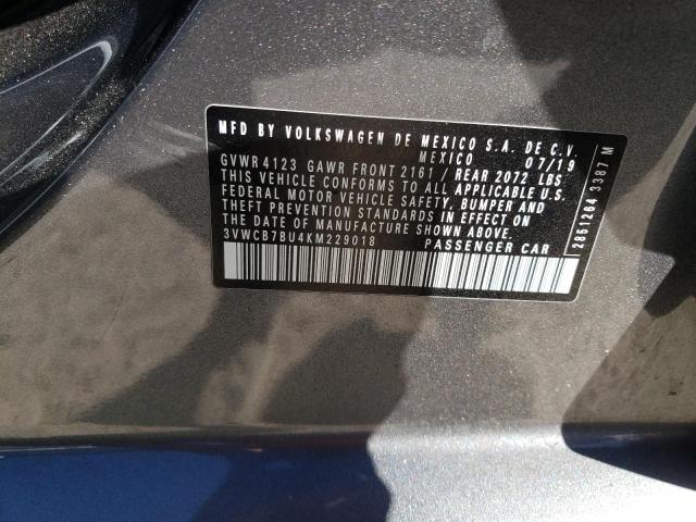 2019 VOLKSWAGEN JETTA S #3297962828