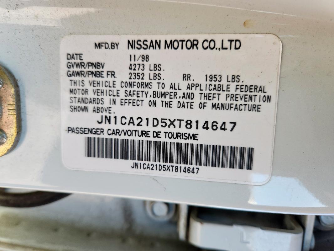 1999 NISSAN MAXIMA GLE #3279643914